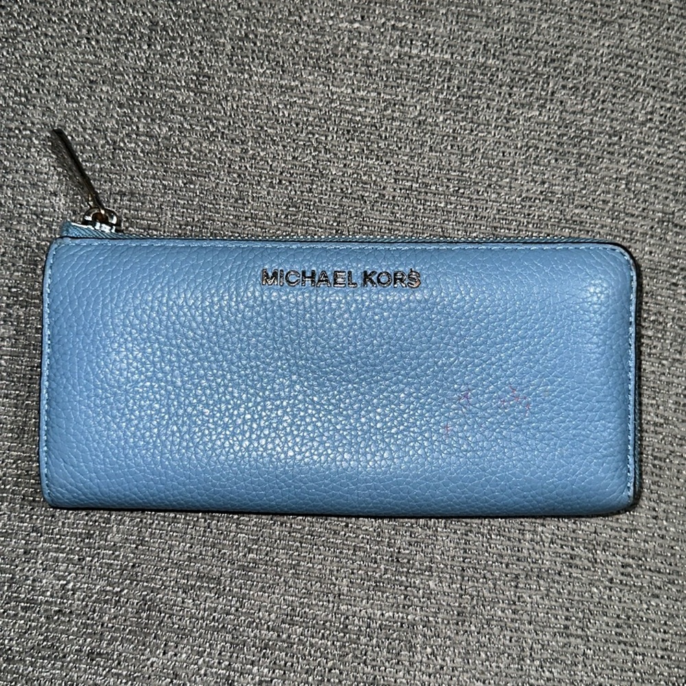Blue Michael Kors Wallet